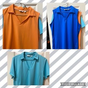 Bundle of 3 Lady Hagen golf polos